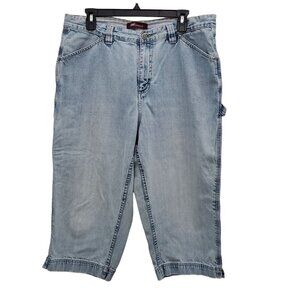 Lee‎ Riveted Woman's Vintage 90s Grunge Baggy Carpenter Street Shorts Plus 16M
